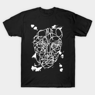 Ink Face White T-Shirt